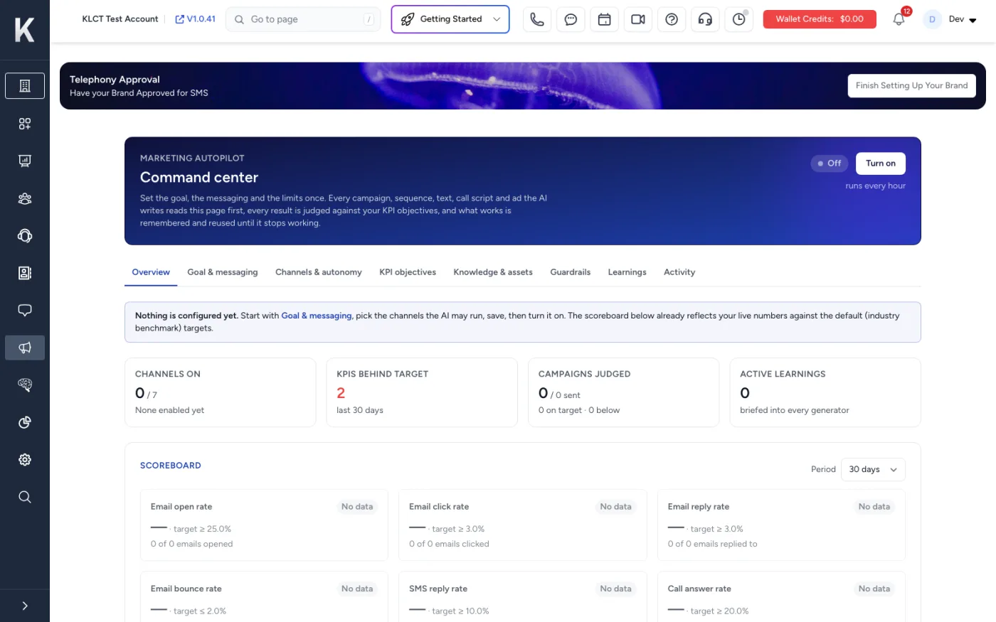 Machine Learning inside the KLCT dashboard